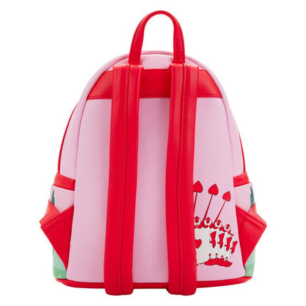 Alice In Wonderland Painting The Roses Red Mini Backpack- back view