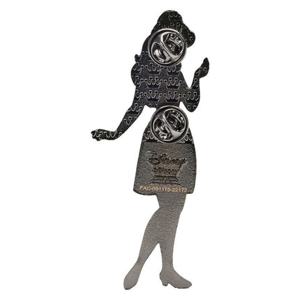 Beauty And The Beast Belle Magnetic Paper Doll Pin- back of pin
