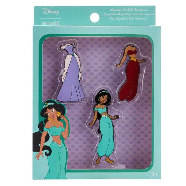 Princess Jasmine Paper Doll Magnetic Pin Set- in package