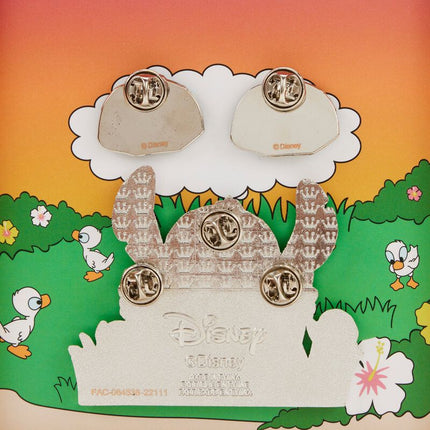 Lilo And Stitch Mixed Emotions 4 Piece Pin Set- back of pin
