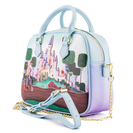 Sleeping Beauty Castle Crossbody Bag- side view
