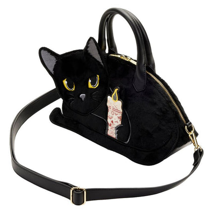 Hocus Pocus Binx Candle Crossbody Bag- side view with strap