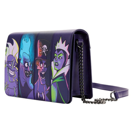 Disney Villains In The Dark Crossbody Bag- side view with strap