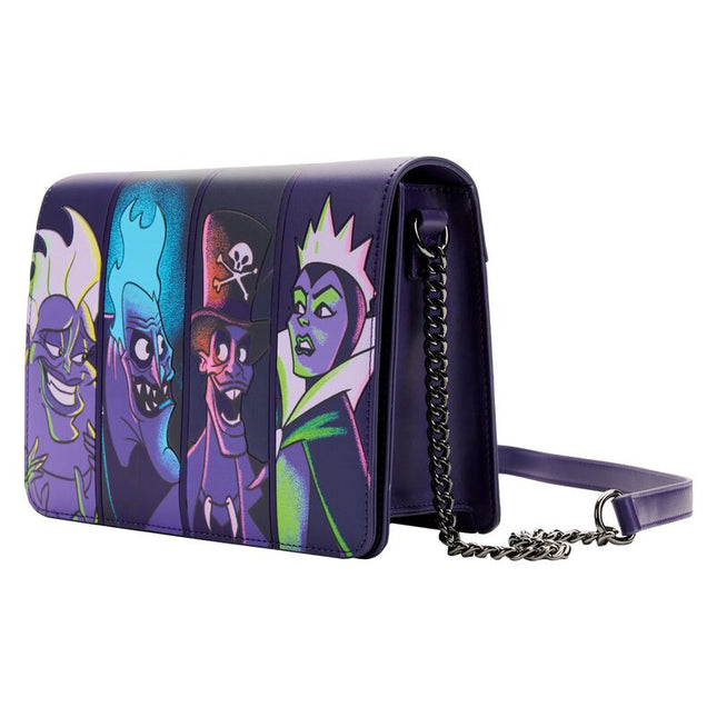 Disney Villains In The Dark Crossbody Bag- side view with strap