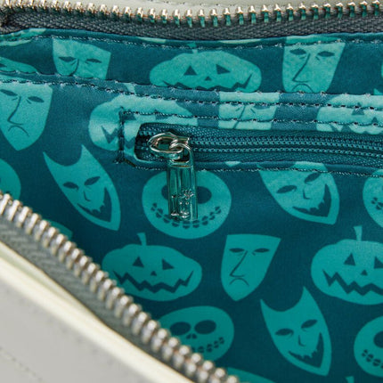 Nightmare Before Christmas Lock, Shock, And Barrel Crossbody Bag- inside lining print