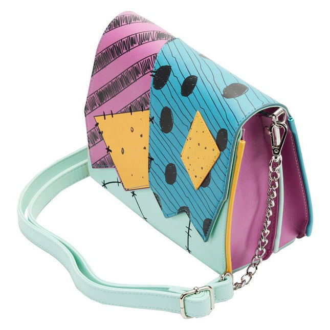 Nightmare Before Christmas Sally Cosplay Crossbody Bag- top angled view