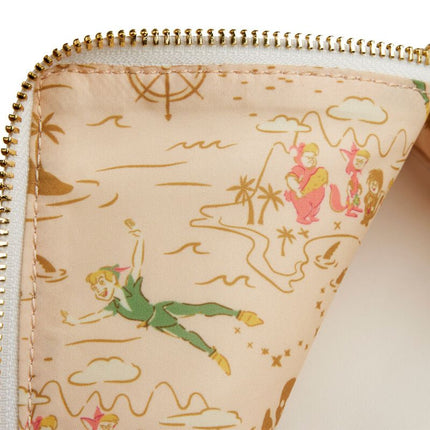 Peter Pan Book Convertible Crossbody Bag- inside lining print
