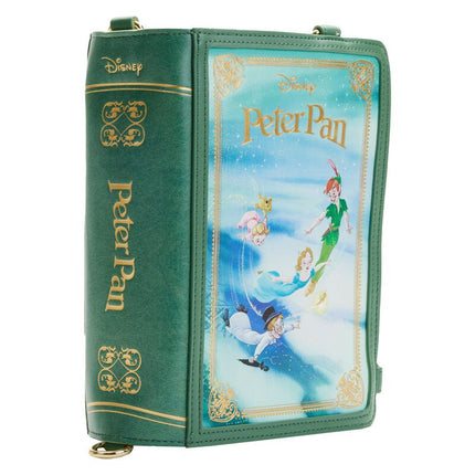 Peter Pan Book Convertible Crossbody Bag- spine of book view