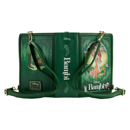 Bambi Book Convertible Crossbody Bag- front view open