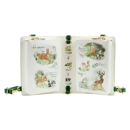 Bambi Book Convertible Crossbody Bag open inside view