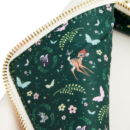 Bambi Book Convertible Crossbody Bag- inside lining print