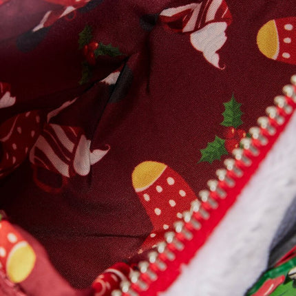 Minnie Mouse Stocking Cosplay Crossbody Bag- inside lining print