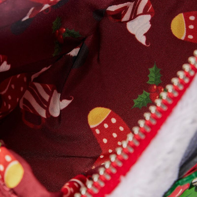 Minnie Mouse Stocking Cosplay Crossbody Bag- inside lining print