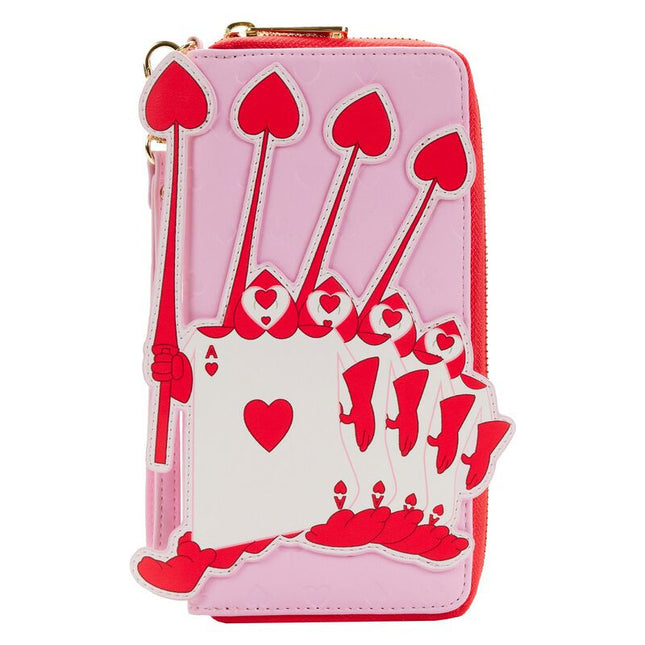 Alice In Wonderland Ace of Spades Wallet- front view