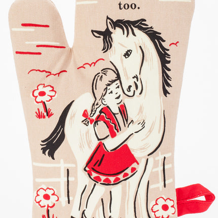 I Hate Everyone Too Oven Mitt- front view