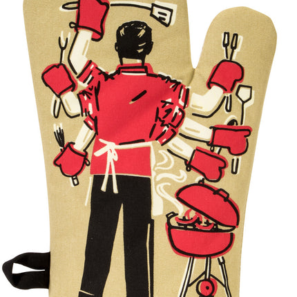 Feed All You Fuckers Oven Mitt- back view