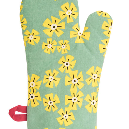 Beautiful and I Eat a Lot Oven Mitt- back view