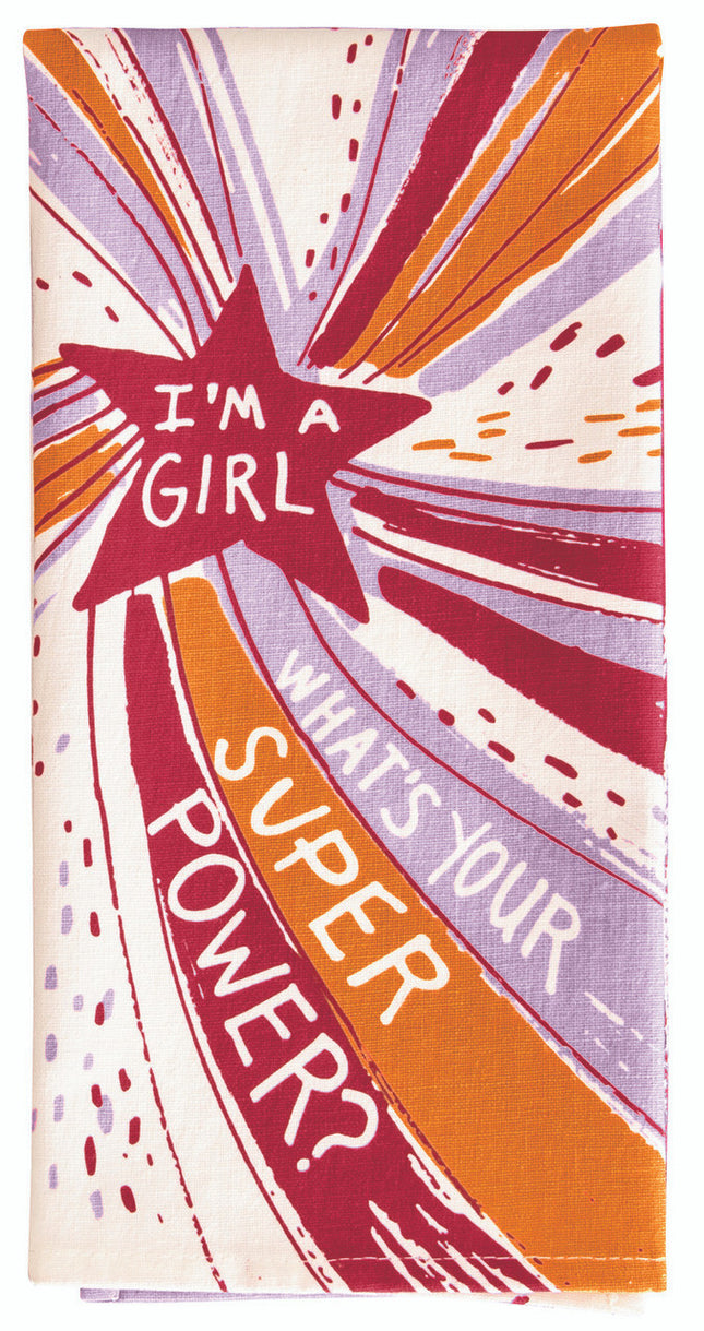 Superpower Dish Towel- folded