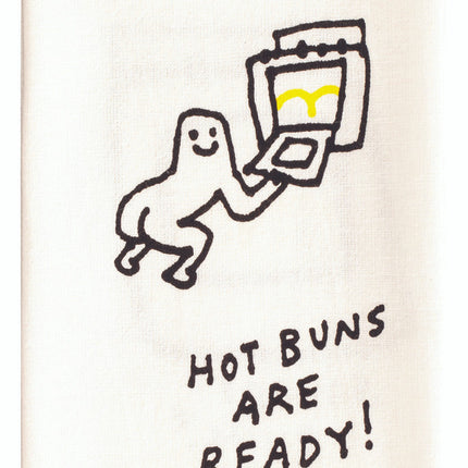 Hot Buns Are Ready Dish Towel- folded