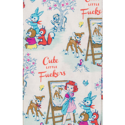 Cute Little Fuckers Dish Towel- folded