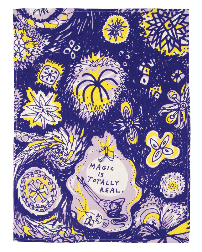 Magic is Totally Real Dish Towel- unfolded