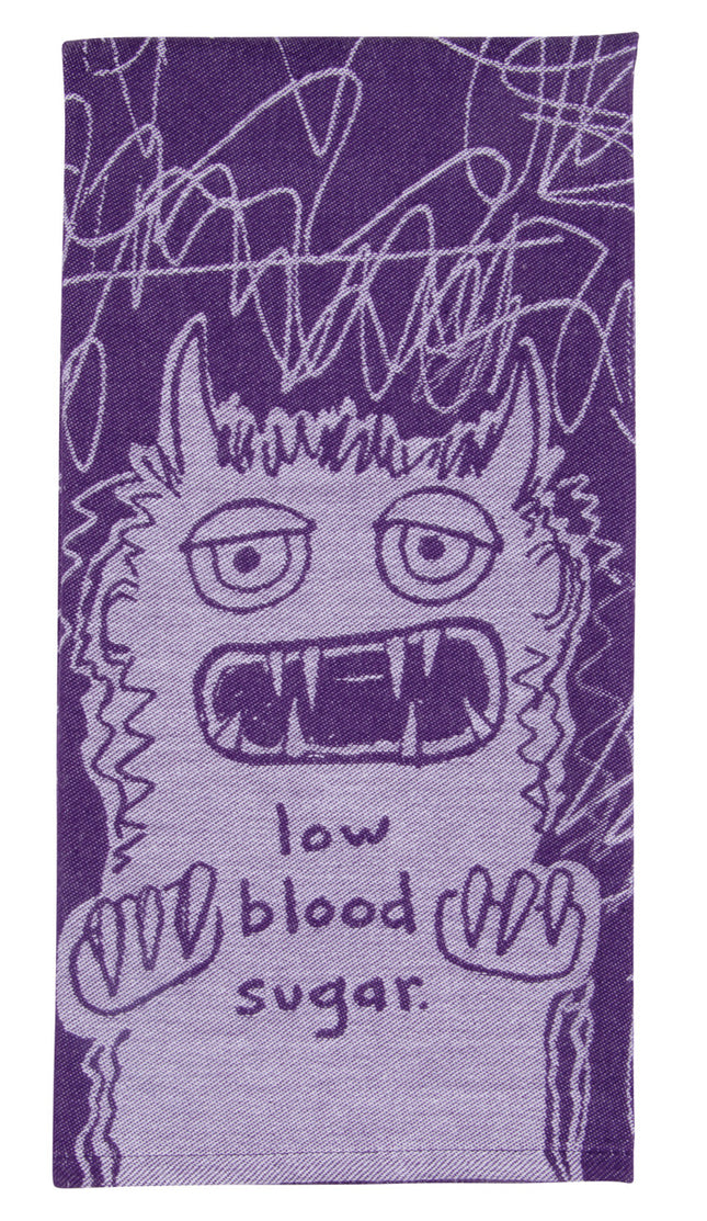 Low Blood Sugar Dish Towel- folded
