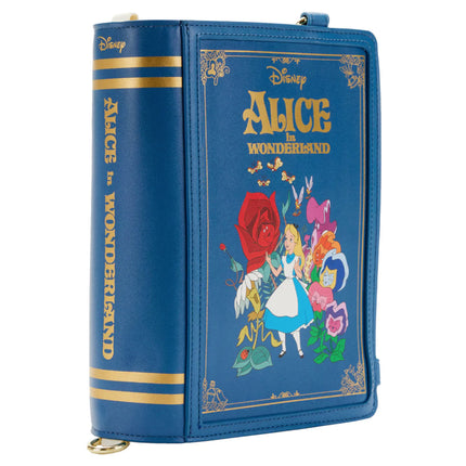 Alice In Wonderland Book Convertible Crossbody Bag- spine view