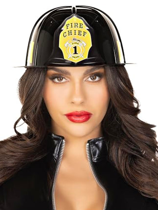 Leg Avenue Black Fire Chief Hat