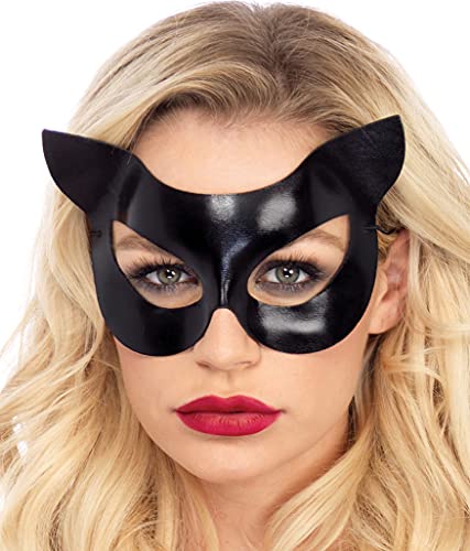 Vinyl Wet Look Cat Costume Mask