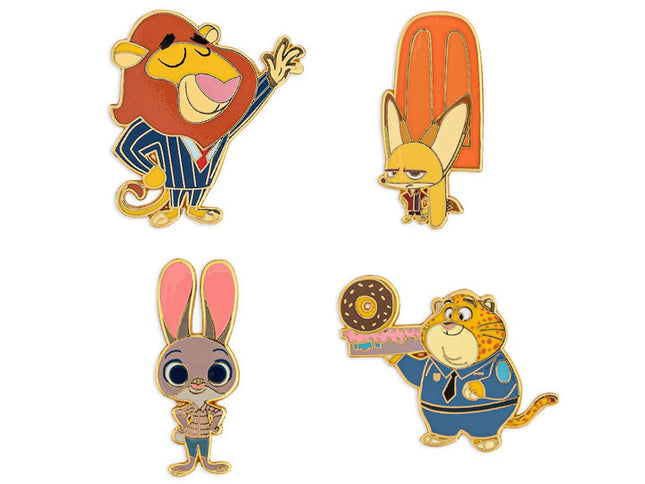 Zootopia 4 Piece Pin Set- all 4 pins