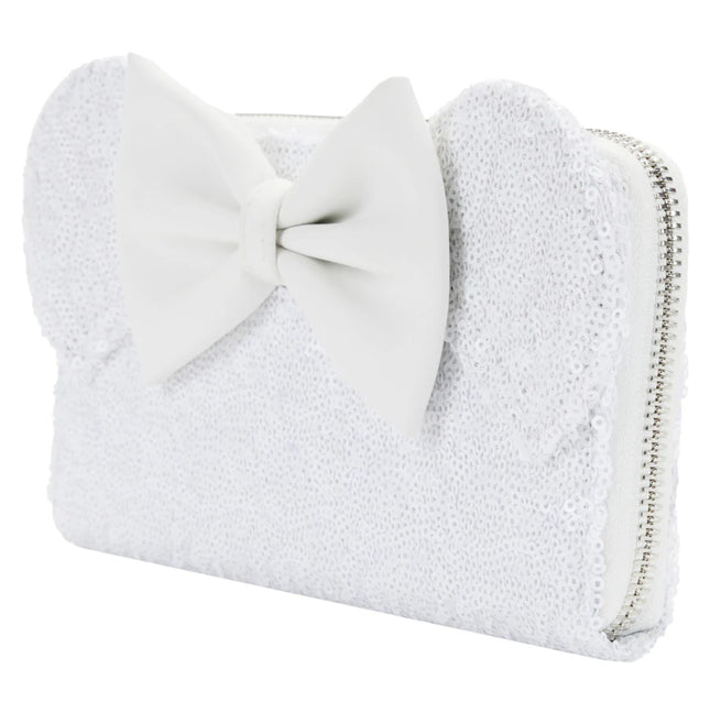 Minnie Mouse Sequin Wedding Wallet- side view