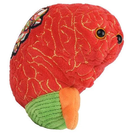 ADHD brain plushie angled view