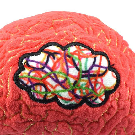 ADHD brain plushie- up close brain cloud