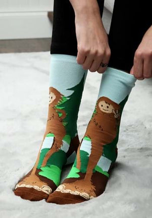 Bigfoot Adult Socks- worn by model 2