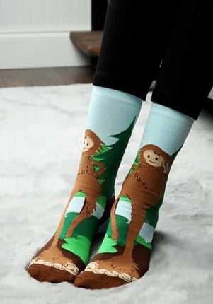Bigfoot Adult Socks- worn by model