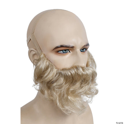 Biblical Beard with Mustache- blonde, right angled view