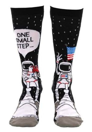 Foot Forward Astronaut Socks- worn