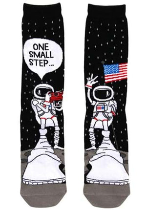 Foot Forward Astronaut Socks- laid out