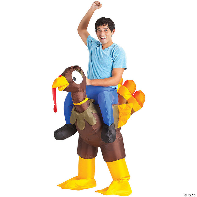 Inflatable Turkey Rider Costume