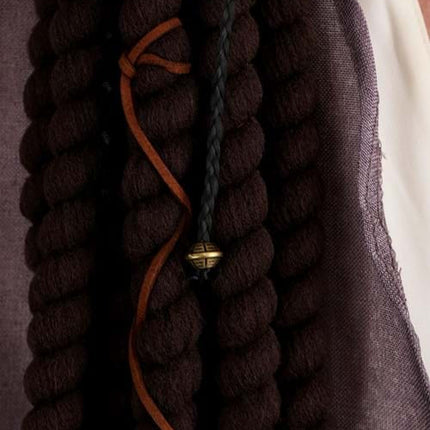 Pirates of the Caribbean-Jack Sparrow Bandana with Dreads-dreads up close