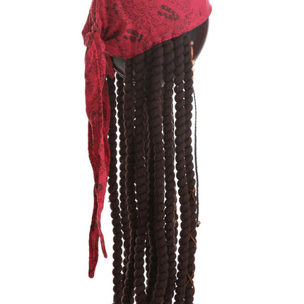 Pirates of the Caribbean-Jack Sparrow Bandana with Dreads- side view

