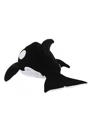 Orca Sprazy Toy Hat- back view