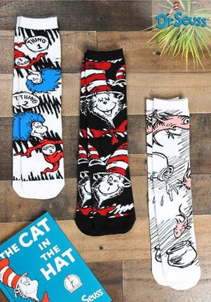 Dr. Seuss- The Cat in The Hat Crew Sock Set