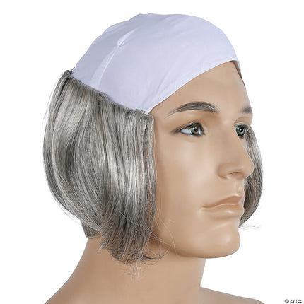 Bald Short Tramp Wig- brown grey