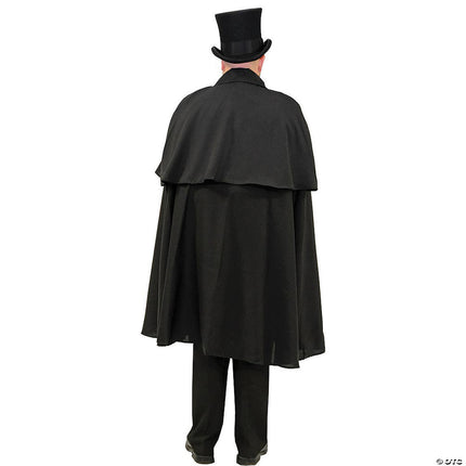 Adult Black Dickens Cape- back view