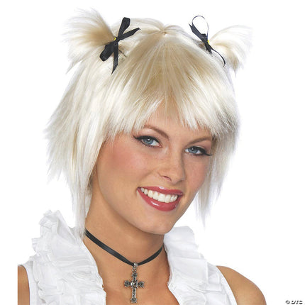 Blonde Short Ponytails Wig