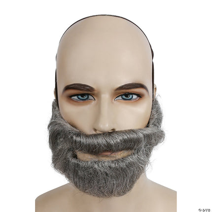 Biblical Beard with Mustache- dark brown grey