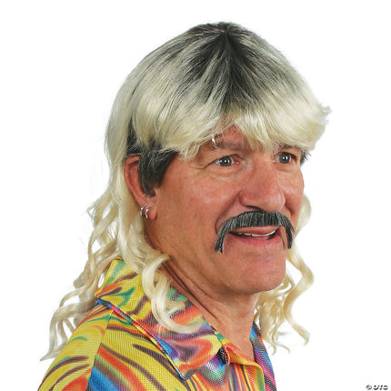 Tiger King Mullet, Mustache, and Earring Set