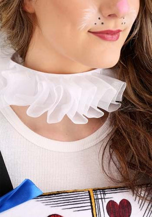 Alice in Wonderland- White Rabbit Costume Kit- collar up close