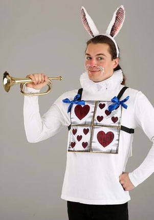 Alice in Wonderland- White Rabbit Costume Kit- worn by male model